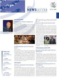 NEWSLETTER MARCH 2010 N° 9 for Parliam E N Ta R I a N S