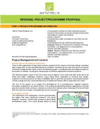 Regional Project/Programme Proposal