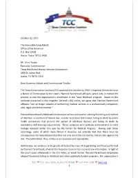 TCC P.O. Box 2659, Austin TX 78768 512-474-1798 Txcc.Org 1