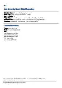 Yale University Library Digital Repository Contact Information