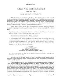 A Brief Note on Revelation 12:1 and 17:3-6