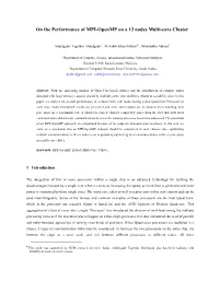 On the Performance of MPI-Openmp on a 12 Nodes Multi-Core Cluster