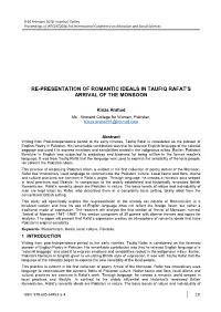 Re-Presentation of Romantic Ideals in Taufiq Rafat's Arrival of the Monsoon