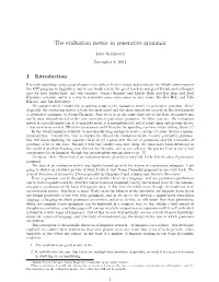 The Evaluation Metric in Generative Grammar