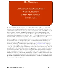 The Mercurian Volume 3, No