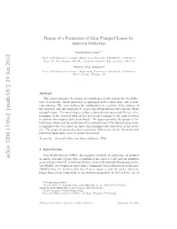 Arxiv:1206.1336V2 [Math.OC] 29 Jun 2012 Omnms H Oa Asi Pc N Aiietedﬂcino H a Obt the Be of Keywords: Can Deﬂection Spacecraft