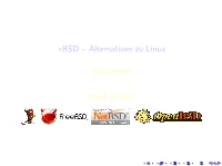 BSD – Alternativen Zu Linux