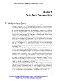 Chapter 1 Basic Radio Considerations