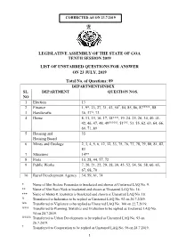 Legislative Assembly of the State of Goa Tenth Session 2019