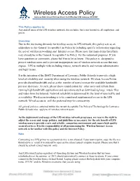 View Wireless Access Policy