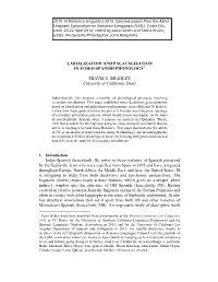 Bradley 2015 Labialization and Palatalization in Judeo-Spanish