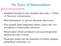 Chapter 22: Classification of Metamorphic Rocks