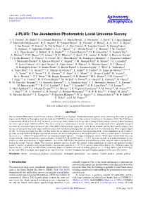 J-PLUS: the Javalambre Photometric Local Universe Survey A