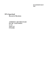 Record of Decision (Rods)