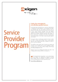 Service Provider Program