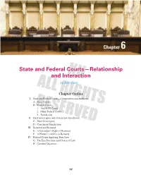 State and Federal Courts—Relationship and Interaction by John Pizzo