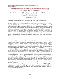 An Improved IDEA-ECB Based on Multithread Technology Gen-Qing