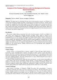 Analysis of the Tourism Policies Under the Background of Austrian