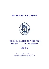 Banca Sella Group Consolidated Report And