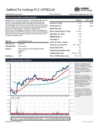 Galliford Try Holdings PLC (GFRD:LN)