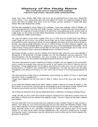 History of the Healy Name Notes and Recorded Resources Compiled by Eddie Geoghegan Featured on Coats of Arms