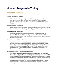 Honors Program in Turkey