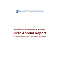 MTA Annual Report Narrative