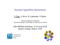Nuclear Hyperfine Interactions