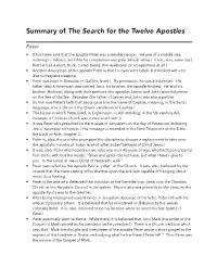 Search for the Twelve Apostles.Pages