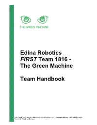 Team Handbook Example