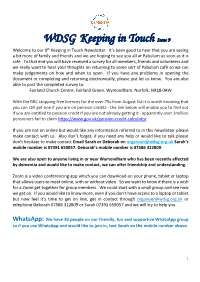 WDSG Keeping in Touch Newsletter, Issue 9