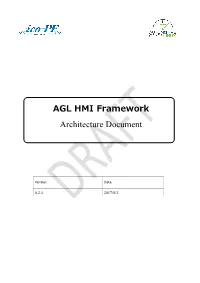 AGL HMI Framework Architecture Document