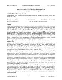 Buddhism and Buddhist Business Practices