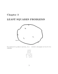 Chapter 3 LEAST SQUARES PROBLEMS