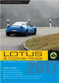 & Clubman Notes