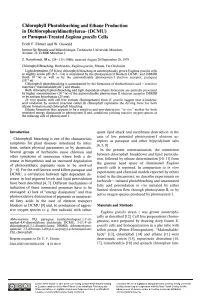 DCMU) Or Paraquat-Treated Euglena Gracilis Cells Erich F