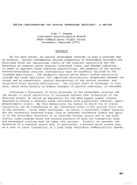Design Considerations for Optical Heterodyne