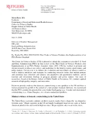 Docket No. FDA-2018-N-0529 Illicit Trade in Tobacco Products After