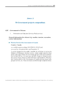 M-Government Projects Compendium – 119