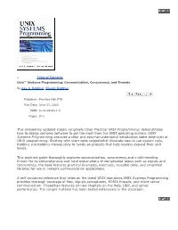 UNIX Systems Programming by Robbins & Robbins