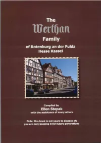 WERTHAN Family Early Generations