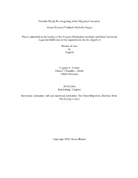 Dorothy West's Re-Imagining of the Migration Narrative