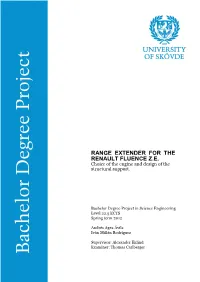 Range Extender for the Renault Fluence Z.E