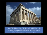 SACRED SPACES and RITUALS