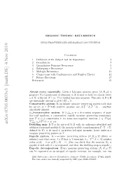 Arxiv:0705.0033V3 [Math.DS]