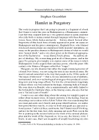 Hamlet in Purgatory