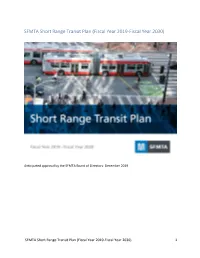SFMTA Short Range Transit Plan (Fiscal Year 2019-Fiscal Year 2030)