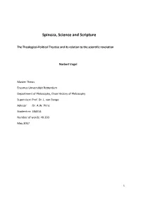 Spinoza, Science and Scripture