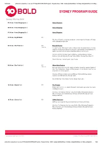Sydney Program Guide