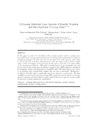 A Dynamic Epistemic Logic Analysis of Equality Negation and Other Epistemic Covering Tasks$,$$
